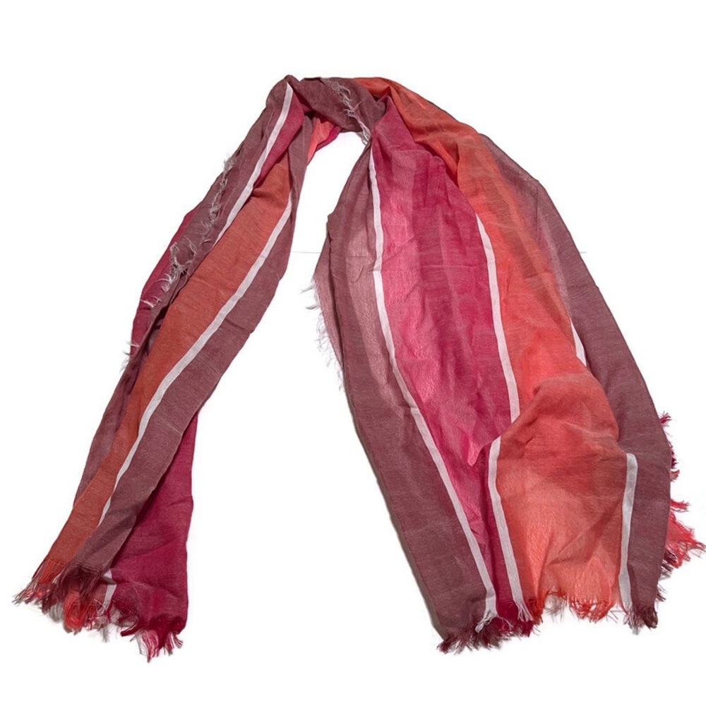 Pink Striped Scarf/Wrap